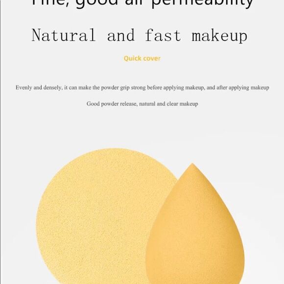 💕Brand New Yellow 7 Pieces Professional Beauty Blender Makeup Sponge - Picture 9 of 11